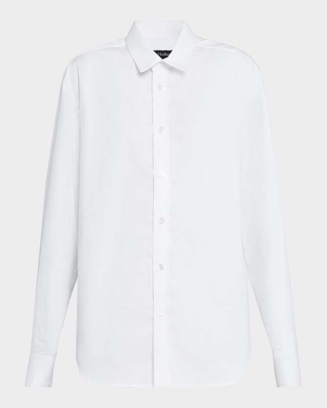 Men's-Inspired Button-Up Shirt